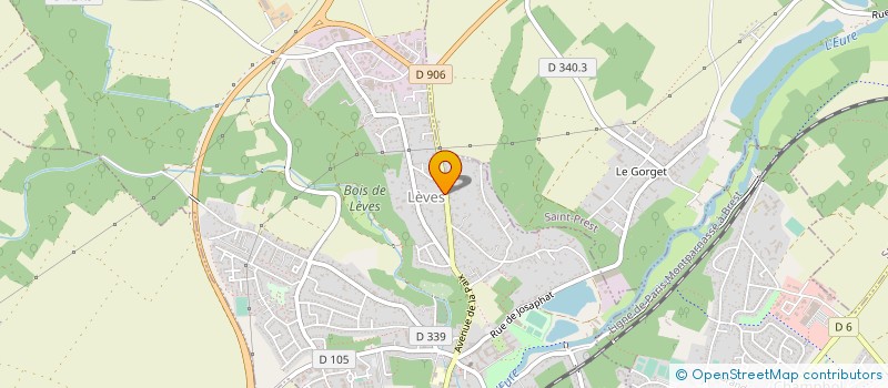 localisation de l'entreprise INNOV' PISCINE à LEVES