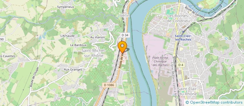 localisation de l'entreprise INNOV'TOIT à SAINT-MICHEL-SUR-RHONE