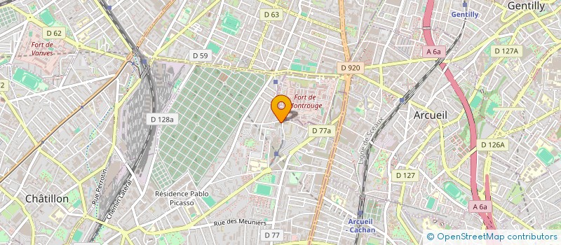 localisation de l'entreprise INNOV6 à BAGNEUX
