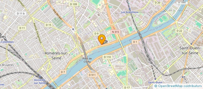 localisation de l'entreprise INNOV8 TOWER  ASNIERES-SUR-SEINE