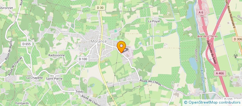 localisation de l'entreprise INNOVA  MORANCE