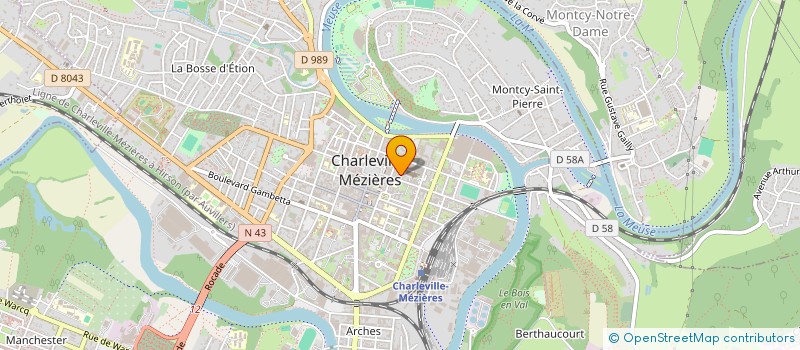 localisation de l'entreprise INNOVA à CHARLEVILLE-MEZIERES
