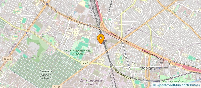 localisation de l'entreprise INNOVA BAT  BOBIGNY