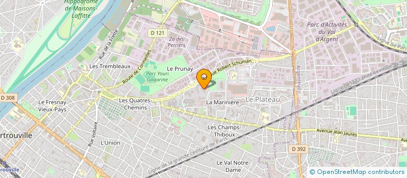 localisation de l'entreprise INNOVA BATI  SARTROUVILLE