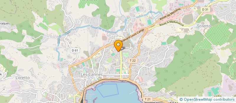 localisation de l'entreprise INNOVA'CLEAN à AJACCIO