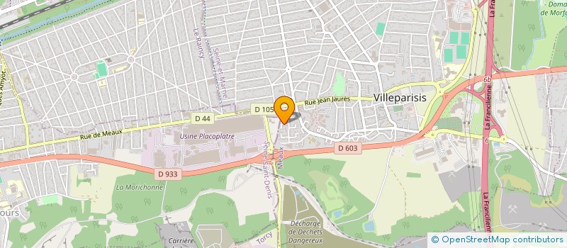 localisation de l'entreprise INNOVA CONCEPT 77 à VILLEPARISIS