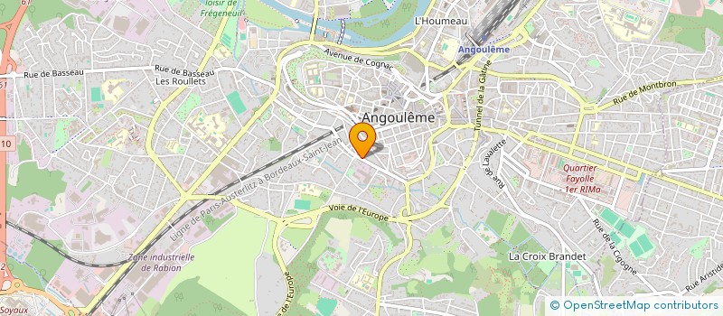 localisation de l'entreprise INNOVA INEO TECH à ANGOULEME