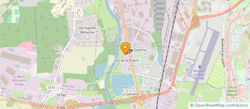 localisation de l'entreprise INNOVA LOCATION à ARNAGE