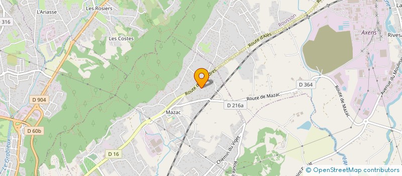 localisation de l'entreprise INNOVA MAITRE D'OEUVRE à SAINT-PRIVAT-DES-VIEUX