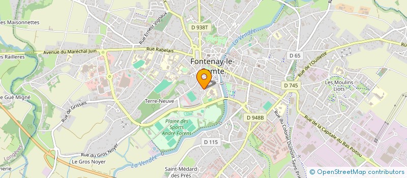 localisation de l'entreprise INNOVA PAYSAGE à FONTENAY-LE-COMTE
