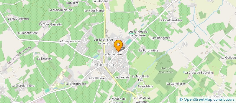 localisation de l'entreprise INNOVA'WALL  LE LANDREAU