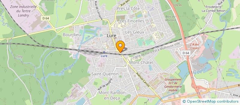 localisation de l'entreprise INNOVACYCLE à LURE