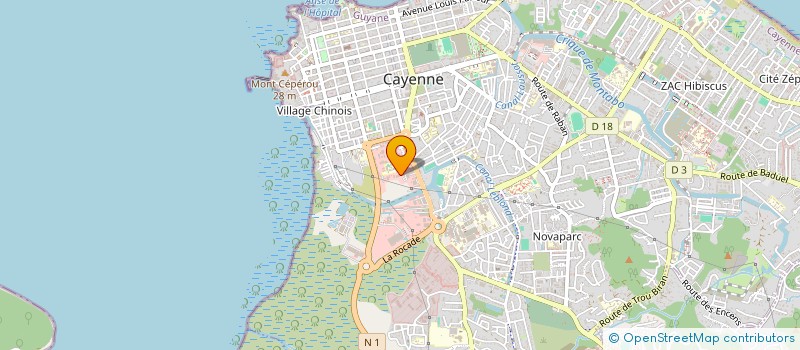 localisation de l'entreprise INNOVAKAZ à CAYENNE