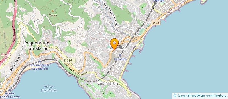 localisation de l'entreprise INNOVAL  ROQUEBRUNE-CAP-MARTIN