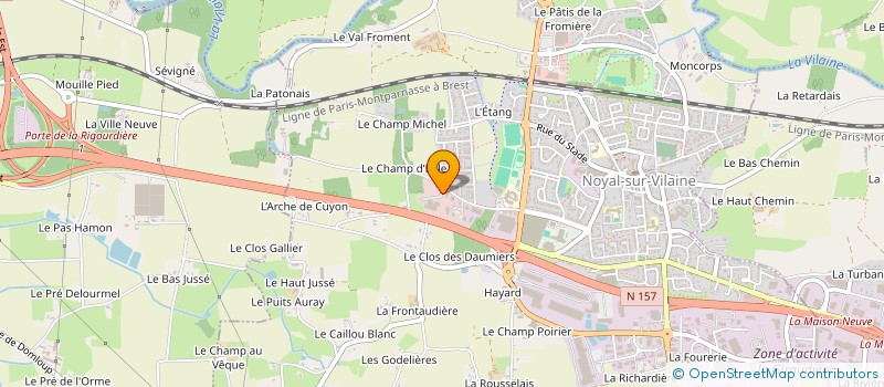 localisation de l'entreprise INNOVAL DEVELOPPEMENT à NOYAL-SUR-VILAINE