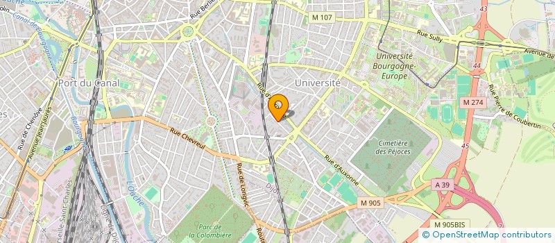 localisation de l'entreprise INNOVAPROJET à DIJON