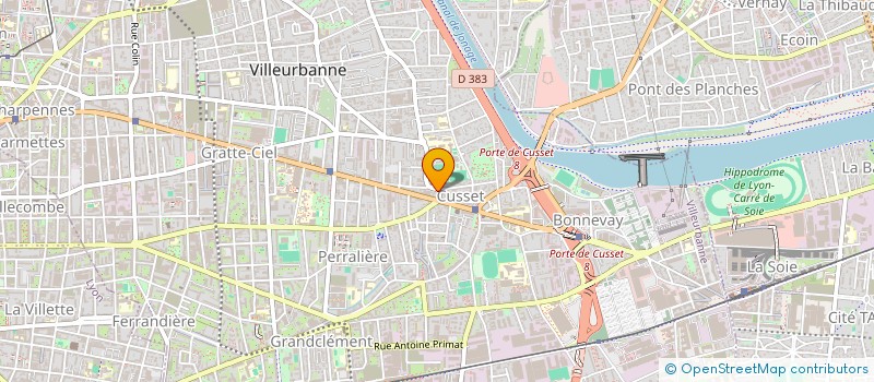 localisation de l'entreprise INNOVASENS  VILLEURBANNE