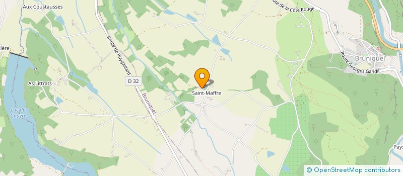 localisation de l'entreprise INNOVASHOP  BRUNIQUEL