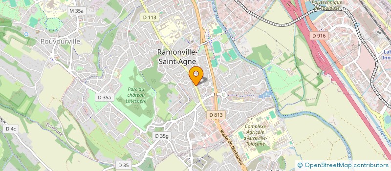 localisation de l'entreprise INNOVASKIN à RAMONVILLE-SAINT-AGNE