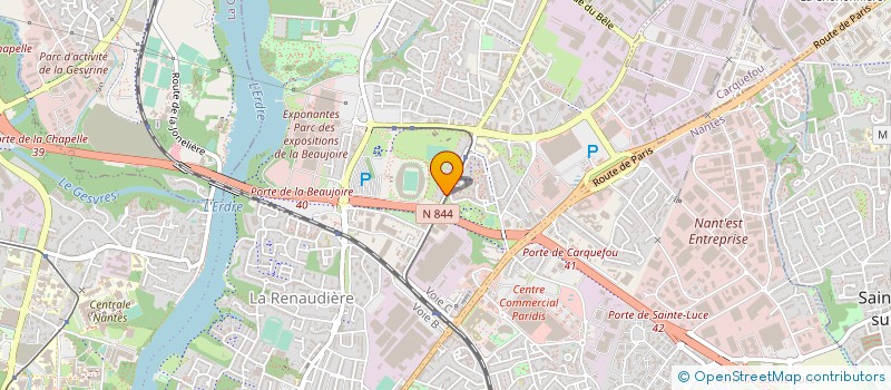 localisation de l'entreprise INNOVASPORTS à NANTES