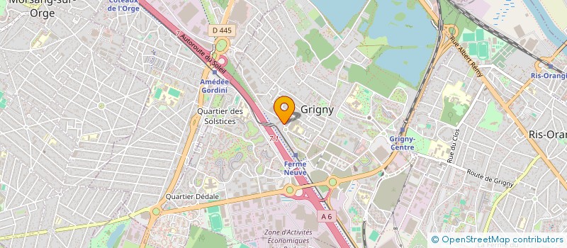 localisation de l'entreprise INNOVAT SERVICES à GRIGNY