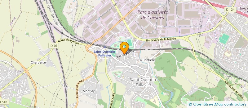 localisation de l'entreprise INNOVATEC FRANCE à SAINT-QUENTIN-FALLAVIER
