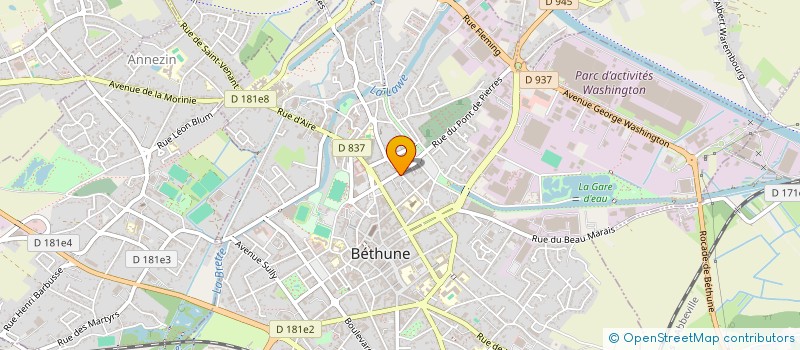 localisation de l'entreprise INNOVATECH 3D à BETHUNE