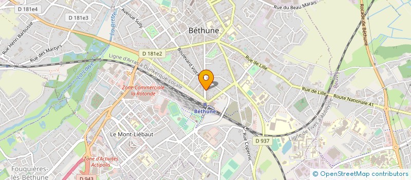localisation de l'entreprise INNOVATECH3D à BETHUNE