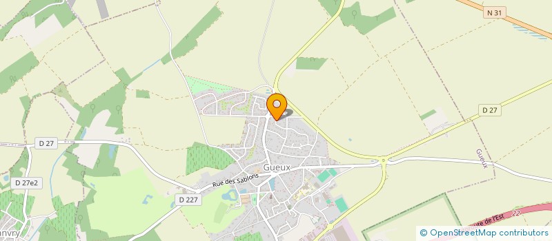 localisation de l'entreprise INNOVATIM  GUEUX