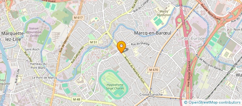 localisation de l'entreprise INNOVATION AU SERVICE DE L'AGE à MARCQ-EN-BARŒUL