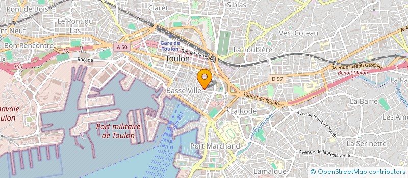 localisation de l'entreprise INNOVATION BRICOLAGE OUTILLAGE à TOULON