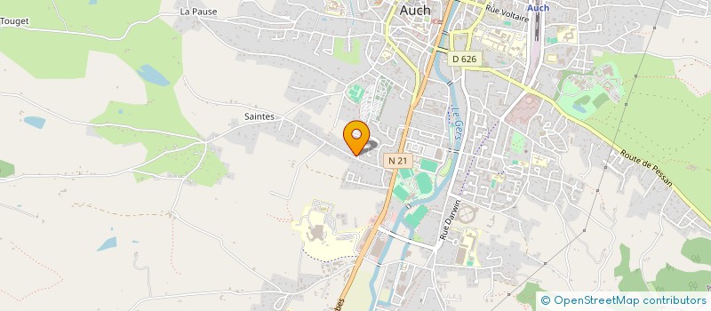 localisation de l'entreprise INNOVATION BUREAUTIQUE  AUCH