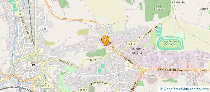 localisation de l'entreprise INNOVATION CHAUFFAGE  LISIEUX