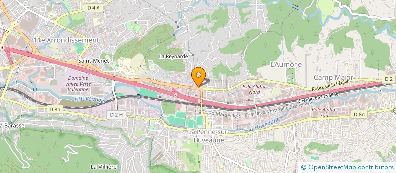 localisation de l'entreprise INNOVATION CLEANING & SERVICES  LA PENNE-SUR-HUVEAUNE