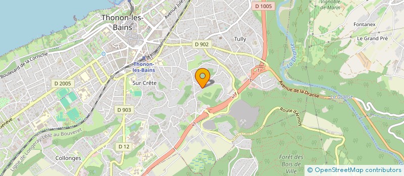 localisation de l'entreprise INNOVATION COMPETENCE GROUP BREVETS à THONON-LES-BAINS