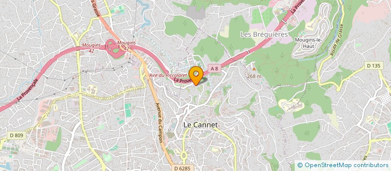 localisation de l'entreprise INNOVATION CONCEPT IMMOBILIER à LE CANNET
