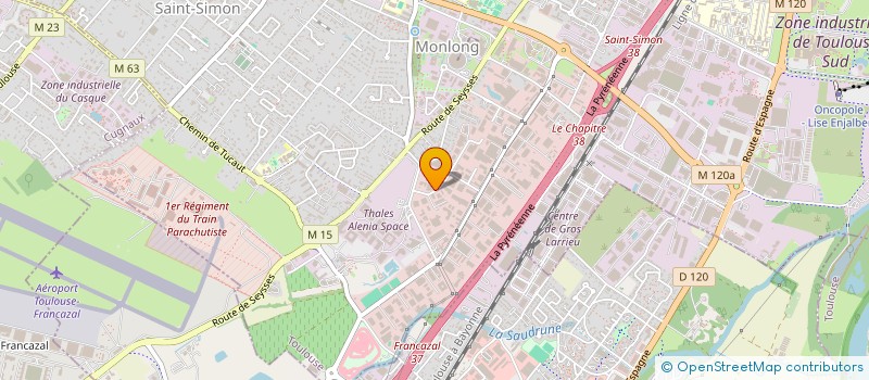 localisation de l'entreprise INNOVATION CONTROLE SYSTEME à TOULOUSE