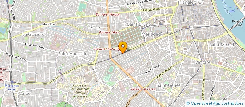 localisation de l'entreprise INNOVATION EMPLOI SERVICES à BORDEAUX