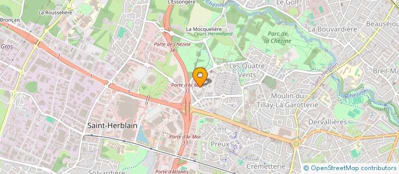 localisation de l'entreprise INNOVATION INFORMATIQUE  SAINT-HERBLAIN