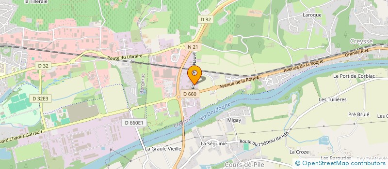 localisation de l'entreprise INNOVATION INTERNATIONAL COMPAGNIE  CREYSSE