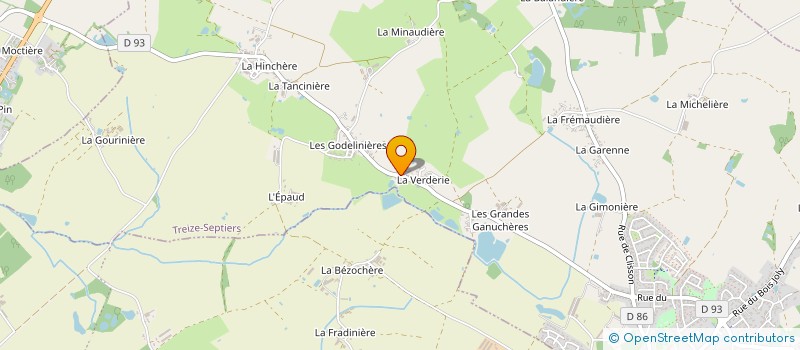 localisation de l'entreprise INNOVATION MACONNERIE à TREIZE-SEPTIERS