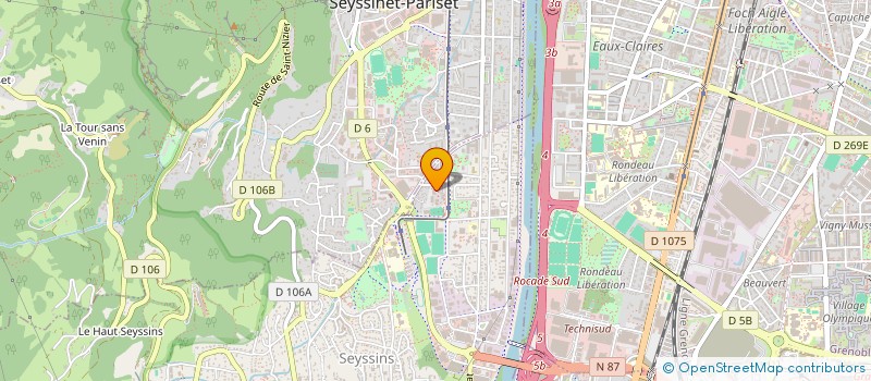 localisation de l'entreprise INNOVATION OUVERTE POUR LA MOBILITE DE TOUS AURA à SEYSSINS