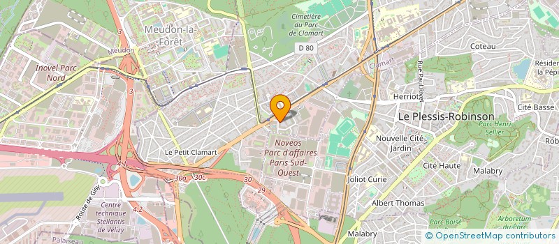 localisation de l'entreprise INNOVATION SECURE à CLAMART