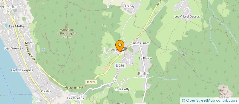 localisation de l'entreprise INNOVATION TECHNIQUE INTERPROFESSIONNELLE HABITAT  MENTHON-SAINT-BERNARD