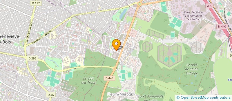 localisation de l'entreprise INNOVATIONS BRILLANTES  FLEURY-MEROGIS