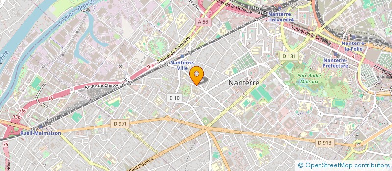 localisation de l'entreprise INNOVATIONS CAPILLAIRES CC à NANTERRE