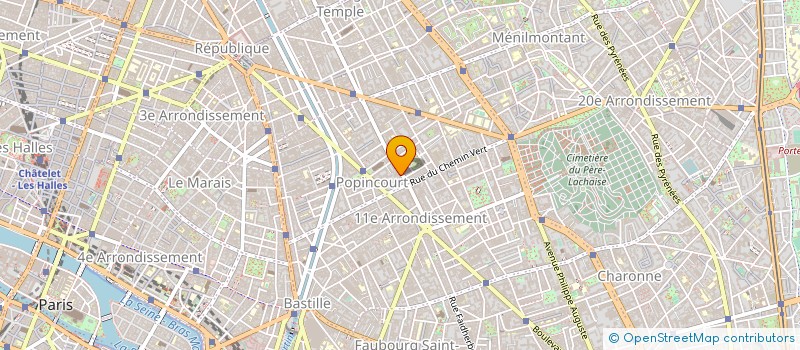 localisation de l'entreprise INNOVATIONS ET TECHNIQUES AVANCEES à PARIS