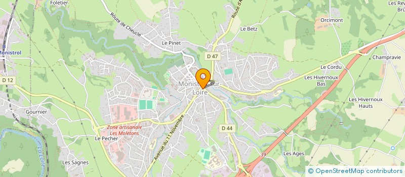localisation de l'entreprise INNOVATIONS TECHNIQUES ELECTRIQUES VELAY à MONISTROL-SUR-LOIRE