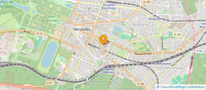 localisation de l'entreprise INNOVATIONS-UX  VERSAILLES