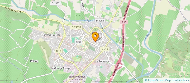 localisation de l'entreprise INNOVATIVE MODERN DESIGN EUROPE  PEZENAS